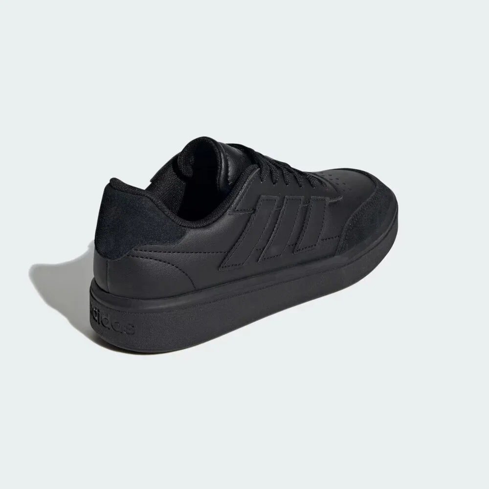 Adidas Courtblock ID6502 Sneakers Kids US 5.5 Black Low Top Comfort Shoes VER212